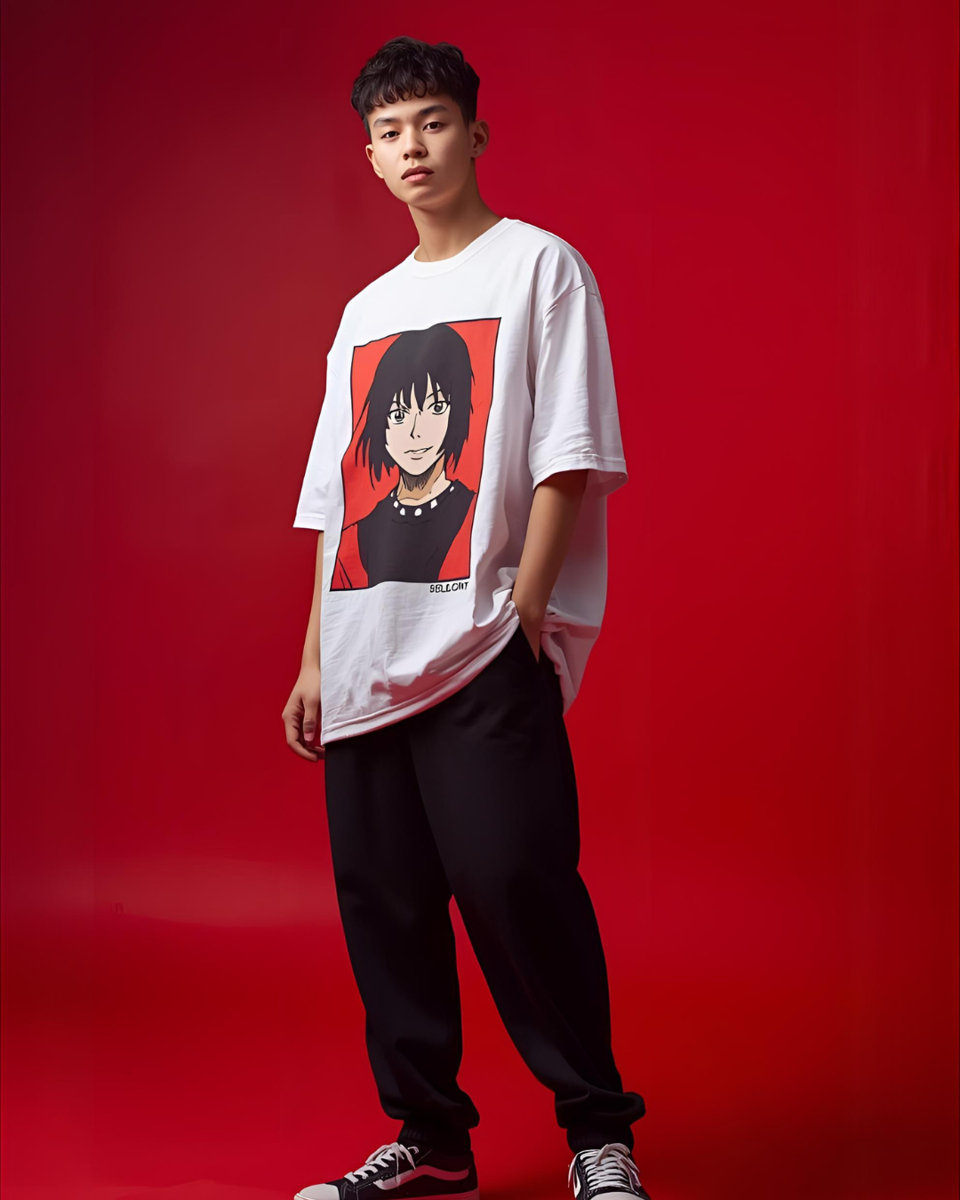 printed anime t shirt